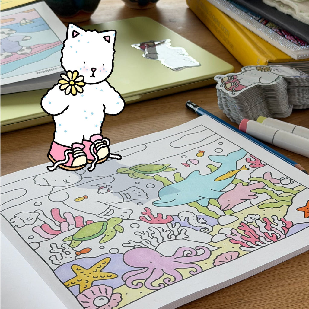 Kibakids - *imperfect* Summer Break Coloring Book