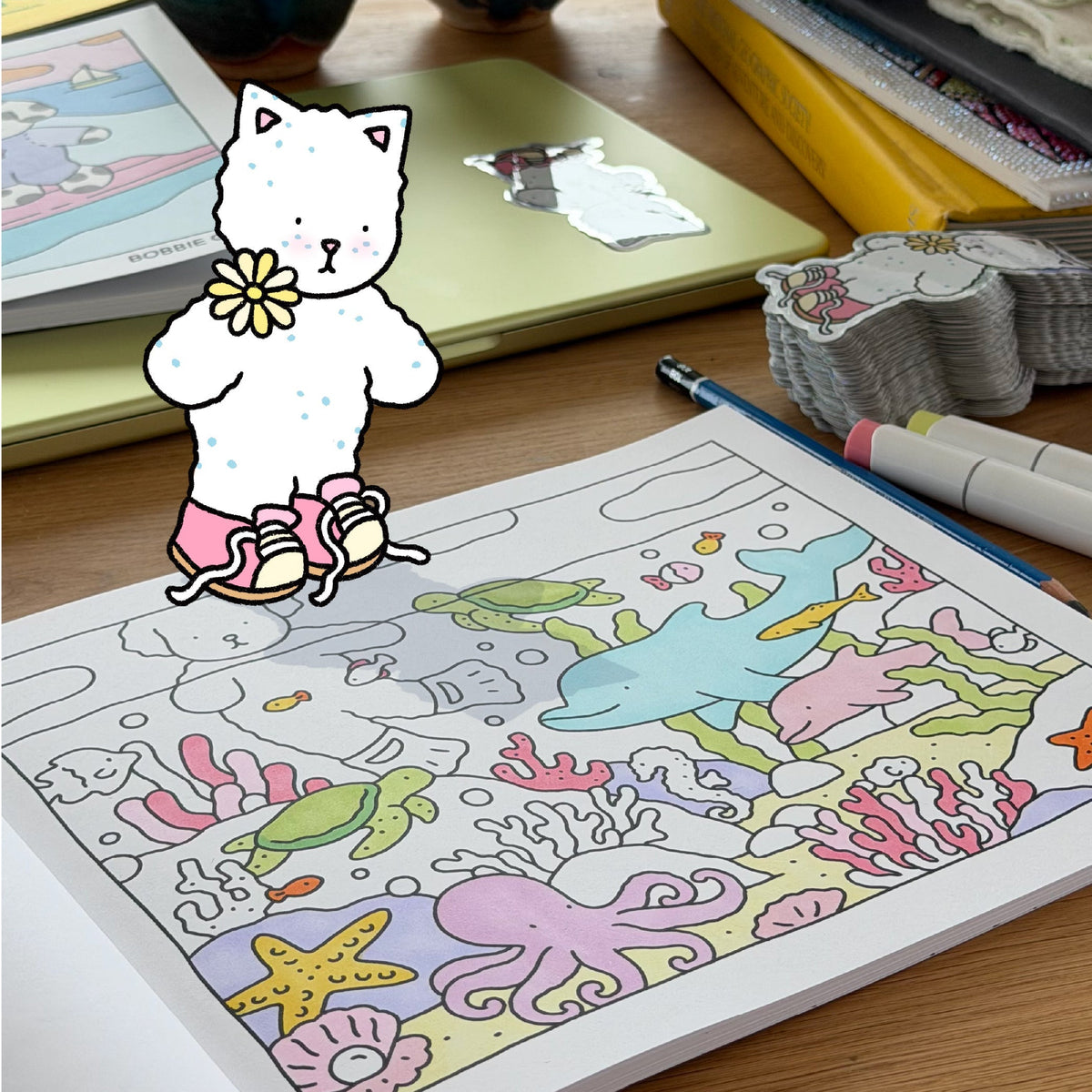 Kibakids - *imperfect* Summer Break Coloring Book