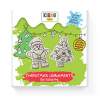 Kibakids - Christmas Ornaments Duo - Santa Klaus and Tree Coloring Set