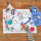 Kibakids - colour your own placemat gift bundle