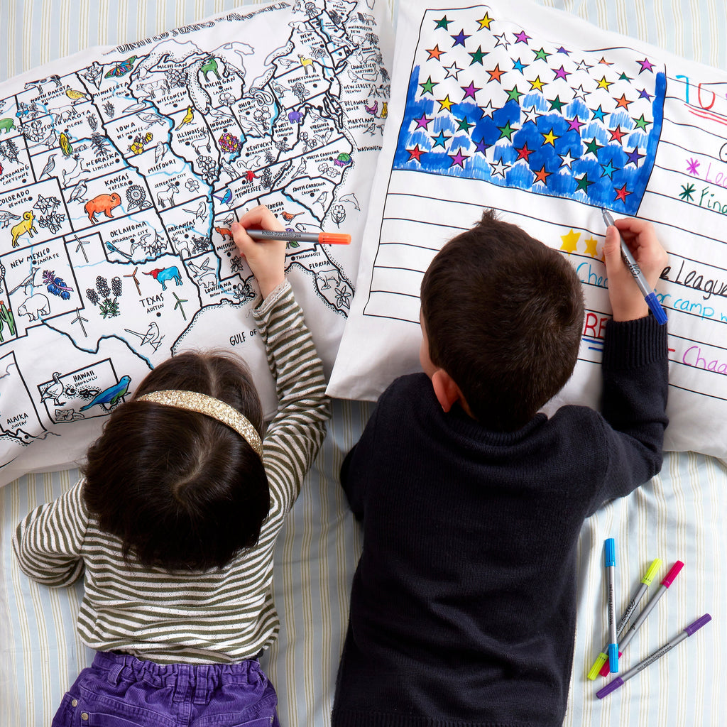 Kibakids - ultimate sleepover bundle - colour your own pillowcase