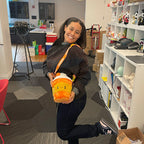 Kibakids - Kibakids Pumpkin Spice Latte Fuzzy Crossbody Bag