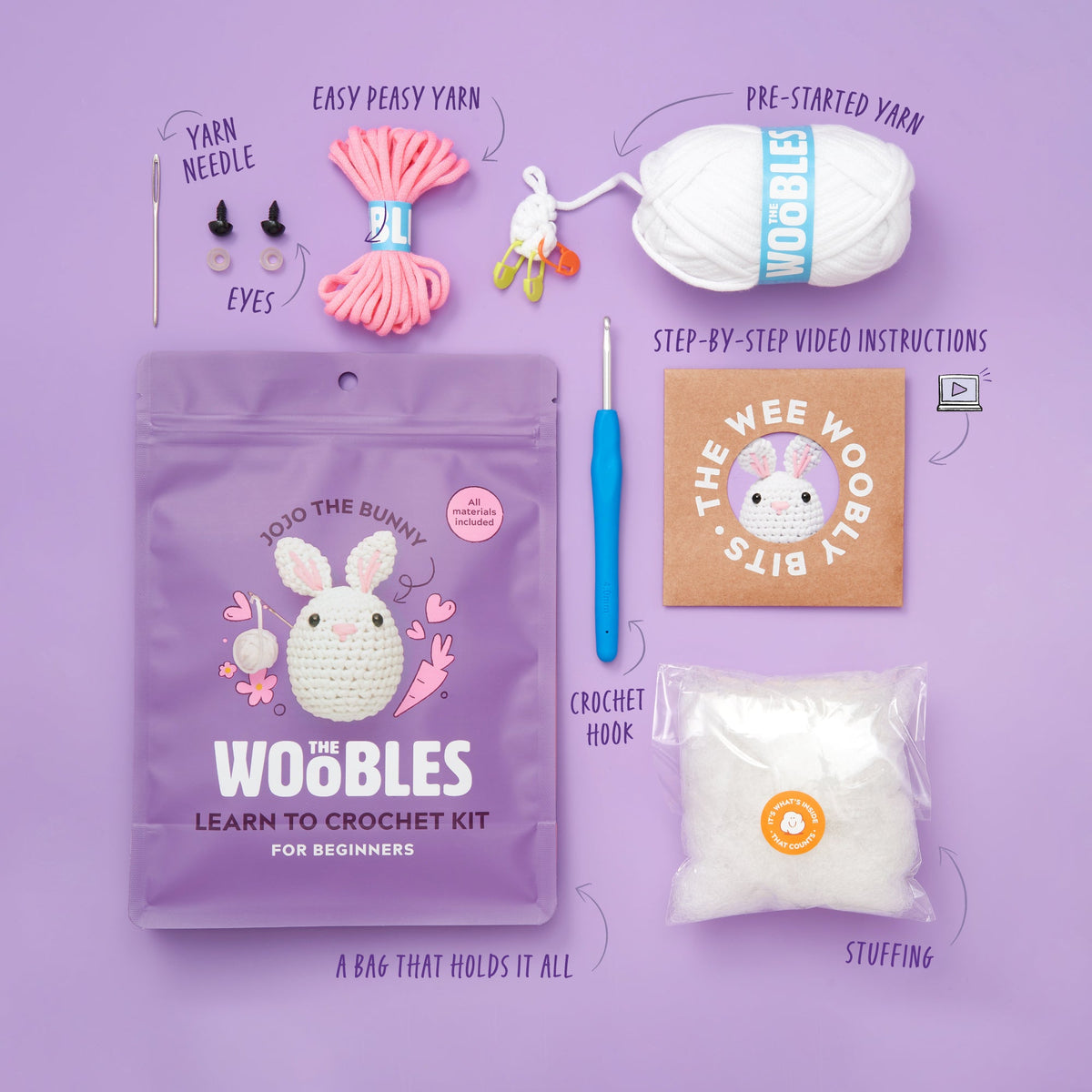 Kibakids - Jojo the Bunny Crochet Kit