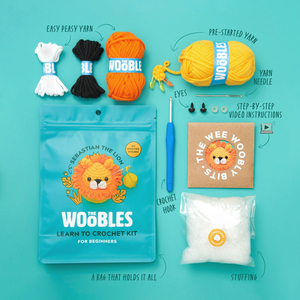 Kibakids - Sebastian the Lion Crochet Kit