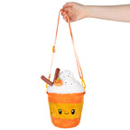 Kibakids - Kibakids Pumpkin Spice Latte Fuzzy Crossbody Bag