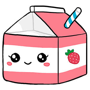 Kibakids - Micro Comfort Food Strawberry Milk Keychain