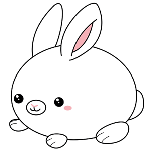 Kibakids - Mini Kibakids Fluffy Bunny