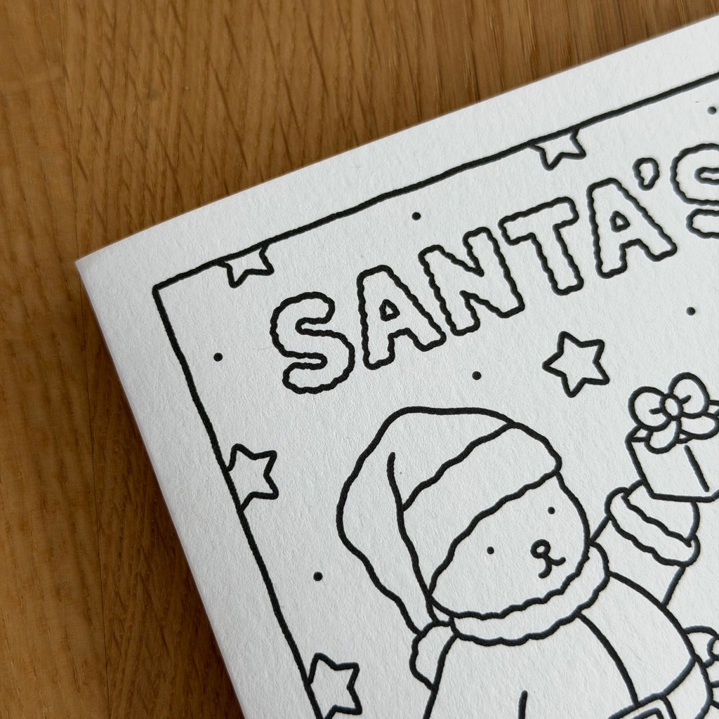 Kibakids - Santa's Favorite Coloring Card