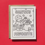 Kibakids - Santa's Favorite Coloring Card