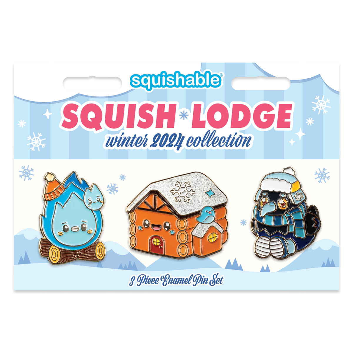 Kibakids - Squish Lodge: Enamel Pin Set