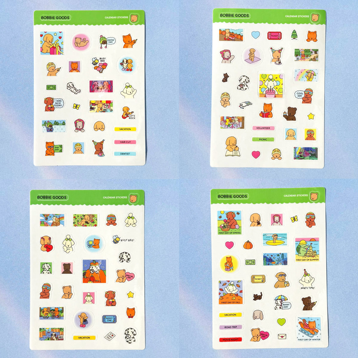 Kibakids - Calendar Sticker Pack
