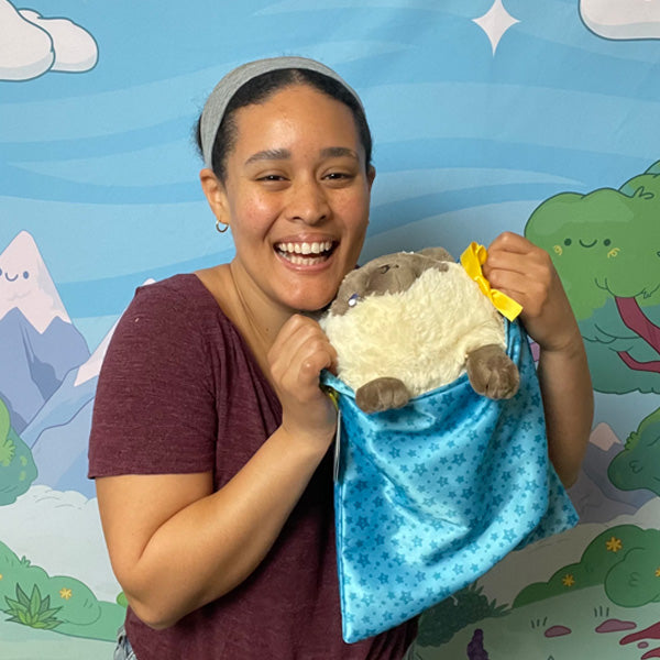 Kibakids - DIY Blue Drawstring Gift Bag - Small