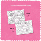 Kibakids - Digital Download • Valentine Coloring Cards