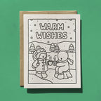 Kibakids - Warm Wishes Coloring Card