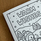 Kibakids - Warm Wishes Coloring Card